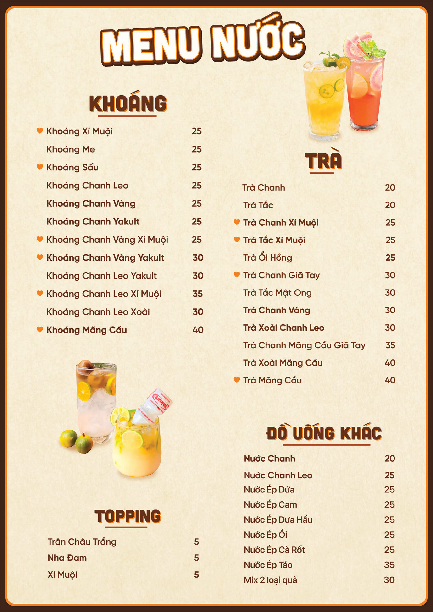 Menu Nuoc - nuoc ep